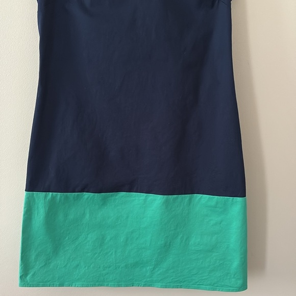 Sail To Sable STS Color Block Tunic Shift Dress Navy Kelly Green Size XS - Picture 5 of 13